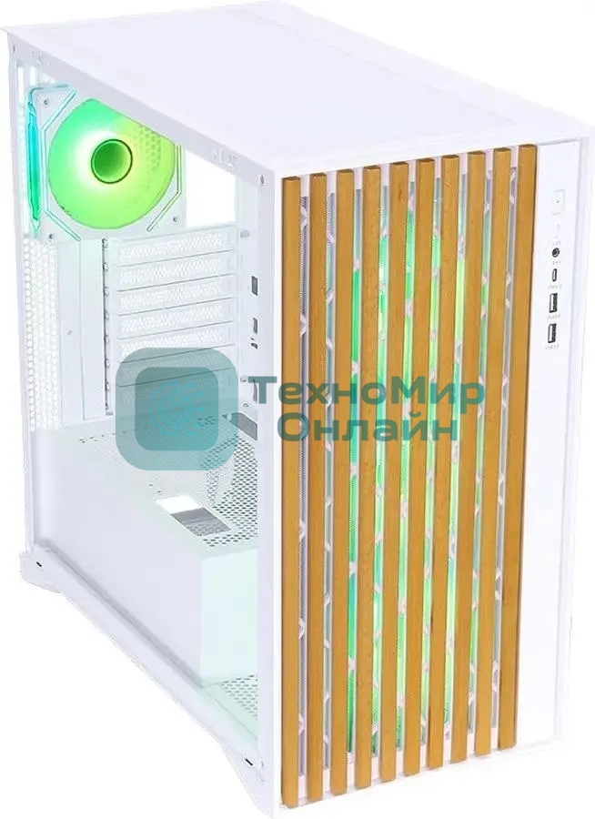 Компьютерный корпус Aerocool/Formula TimberLine T0 белый без БП mATX 6x120мм 6x140мм 2xUSB3.0 audio