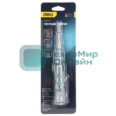 Индикаторная отвертка-тестер напряжения светодиодная Deli DL8004 12-250 В