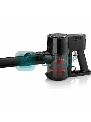 Пылесос вертикальный Gorenje SVC216FMLBKII черный, питание от аккумулятора, 25 Вт, уборка сухая, пылесборник 0.5 л, работа от АКБ max - 45 мин