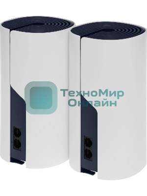 Бесшовный Mesh роутер TP-Link DECO P9 (2-PACK) AC1200 10/100/1000BASE-TX белый (упак.:2шт)