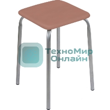 Табурет НИКА Эконом ТЭ3/К коричневый, 4 опоры, ДСП