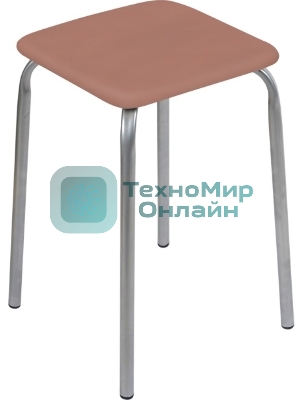 Табурет НИКА Эконом ТЭ3/К коричневый, 4 опоры, ДСП