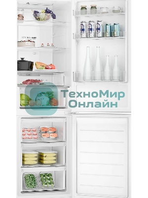 Холодильник Haier CEF536CWG белый двухкамерный 240/105 л морозилка снизу, No Frost