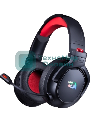 Гарнитура Redragon Nomen чёрный-красный, беспроводная + проводная, радиоканал, до 56 ч, подсветка