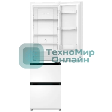 Холодильник Zugel ZRFD200W белый трехкамерный 197/85л морозилка снизу, No Frost