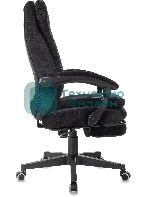 Кресло руководителя Бюрократ T-9950MSG-F Fabric черный Light-20, крестов. пластик, подст. для ног