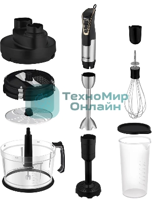 Блендер погружной Rondell RDE-1303 1800 Вт, черный/нержавеющая сталь