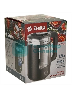 Чайник электрический Delta DL-1112 черный