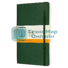 Блокнот Moleskine CLASSIC SOFT QP616K15 Large 130х210 мм 192 стр. линейка мягкая обложка зеленый