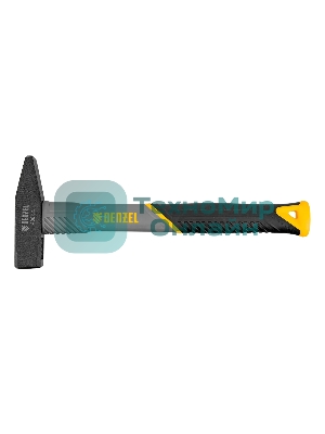 Молоток слесарный Denzel 400 г, кованый, фибергласовая рукоятка c TPR покрытием