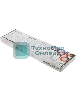 Комплект клавиатура+мышь Defender Skyline 895 беспроводной, USB, 2000 DPI, белый