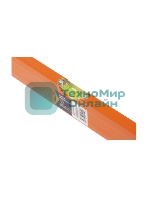 Уровень алюминиевый Sparta 800 мм, 3 глазка, желтый, линейка