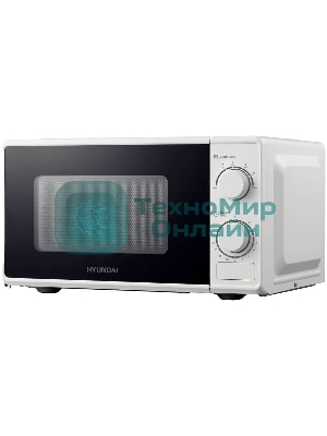 Микроволновая печь Hyundai HYM-M2097 белый, 20 л, 700 Вт, переключатели - поворотный механизм