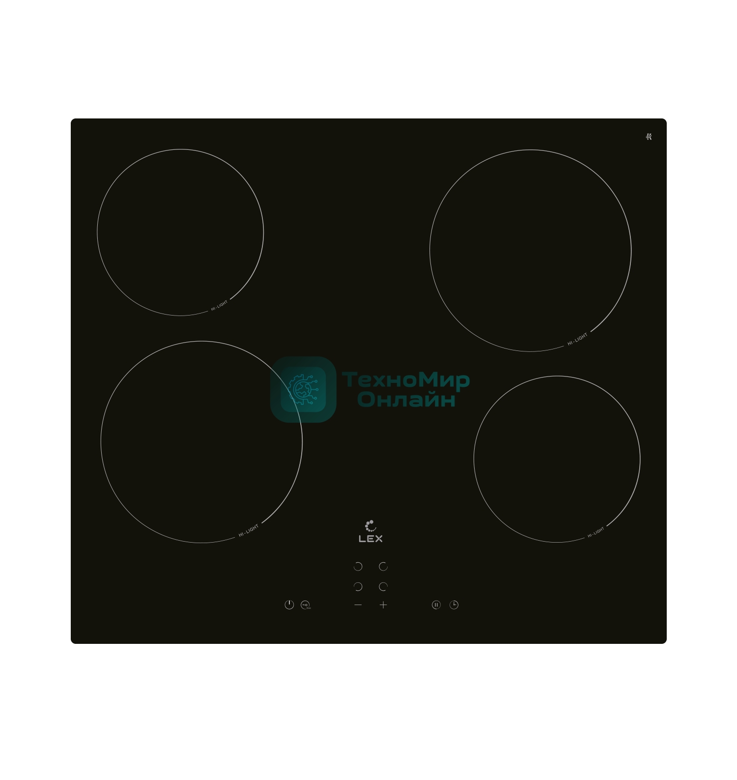 Электрическая варочная панель LEX EVH 640A BL Hi-Light, независимая, черный