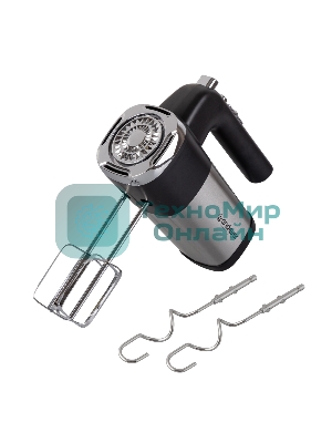 Миксер ручной Endever Sigma-08 черный/стальной, 500 Вт, 2 насадки, 5 скоростей