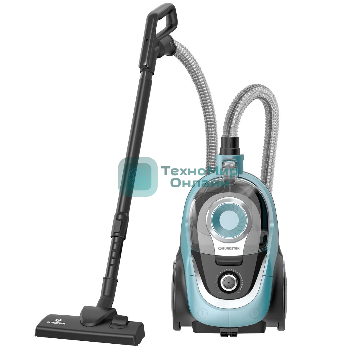 Пылесос Eurostek EVC-4519 бирюзовый, 500/2800 Вт, уборка сухая, пылесборник контейнер 3 л