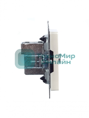 Розетка телевизионная проходная IEK BRITE РТВ10-0-БрЖ жемчуг