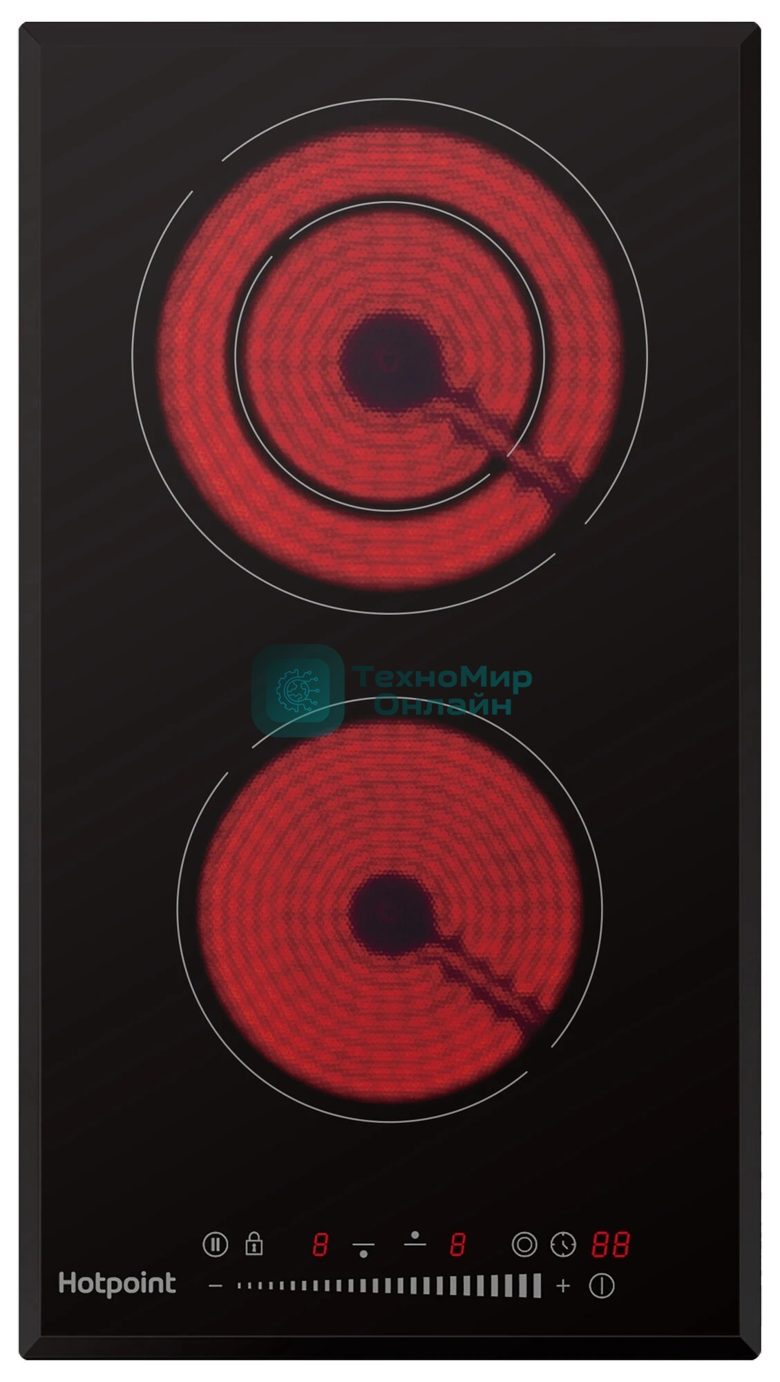 Электрическая варочная поверхность Hotpoint HR 3O4 BAS, независимая, черный