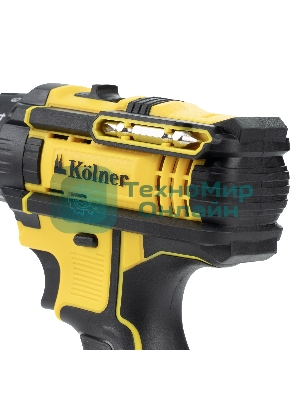 Дрель-шуруповерт Kolner KCD 12/2C, 12 В, 1,5 Ач, 29 Нм, щеточный