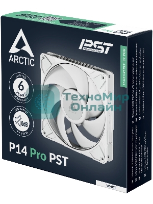 Вентилятор корпусной ARCTIC P14 Pro PST (белый) - retail (ACFAN00317A)