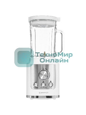 Блендер стационарный BRAYER BR1200WH 1600 Вт, стекл., 1,8 л, 6 титан. ножей, импульс, колка льда