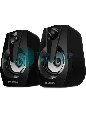 Акустическая система SVEN 370 2.0 черные (2x2W, USB, RGb подсветка)