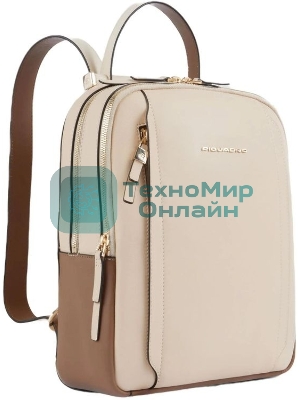 Рюкзак женский Piquadro Circle CA5566W92/BECU бежевый/кофейный кожа