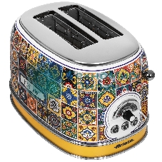 Тостер Ariete Positano 155 желтый, 810 Вт, 2 слота