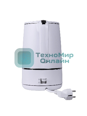 Чайник электрический Centek CT-1012 (белый) 1.5л, 2200 Вт, двойные стенки, бесшовная колба, эффект термоса