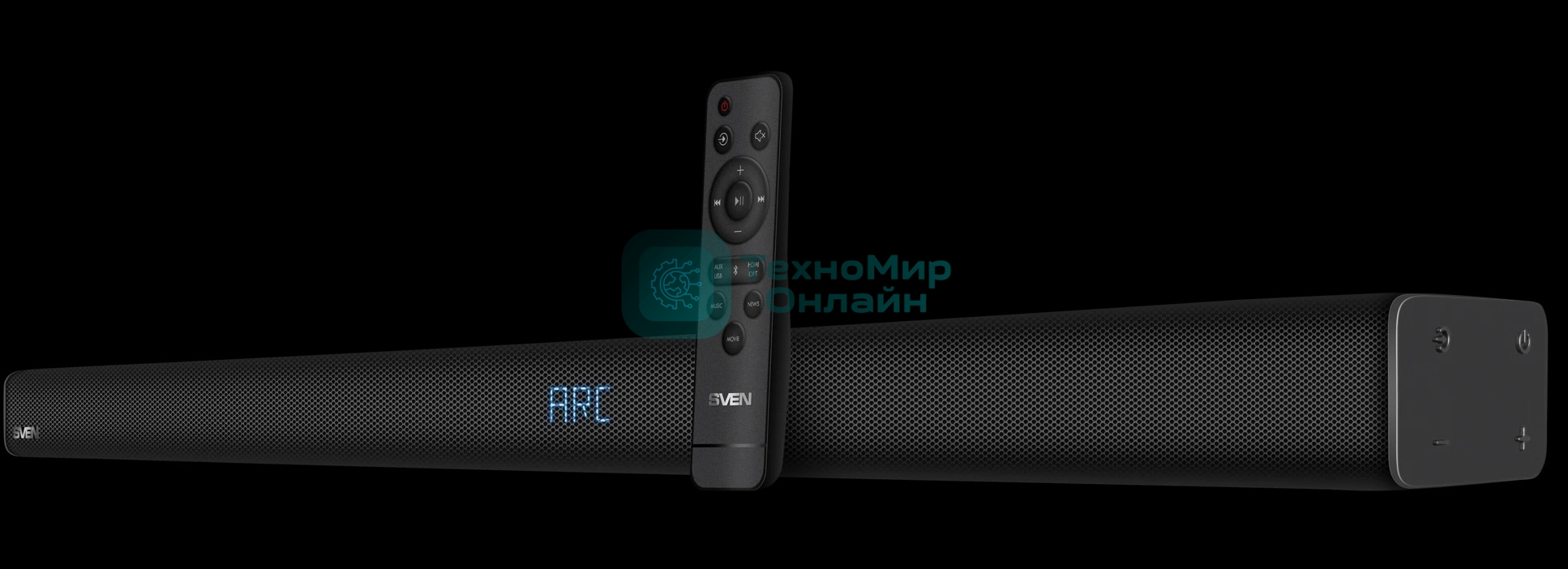Саундбар SVEN SB-2055, черный, (80 Вт, Bluetooth, HDMI, ПДУ, Optical, USB, дисплей)