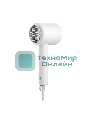 Фен Xiaomi Mi Ionic Hair Dryer H300 белый/серый, 1600 Вт, компактный, ионизация