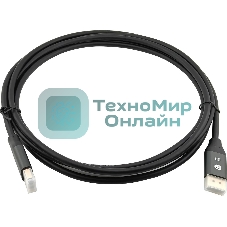 Кабель аудио-видео Cactus CS-DP-DP-1.4-3 DisplayPort (m)/DisplayPort (m) 3м. позолоч.конт. черный