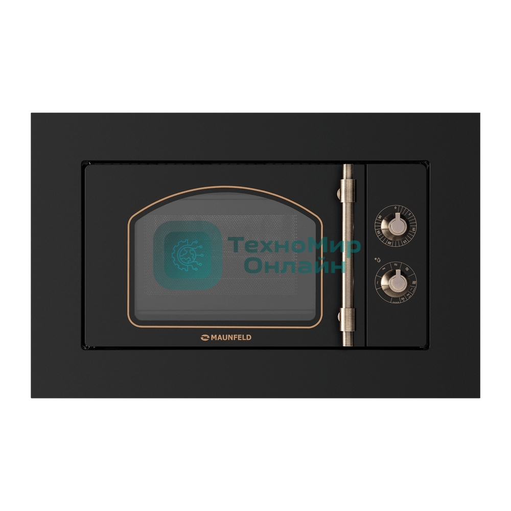 Встраиваемая микроволновая печь Maunfeld JBMO.20.5ERBG 20 л, 700 Вт, переключатели - поворотный механизм