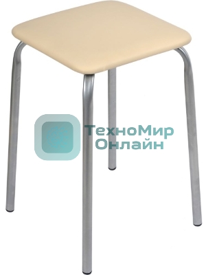 Табурет НИКА Эконом ТЭ3/СК слон.кость, 4 опоры, ДСП