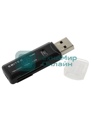 Кард-ридер 5bites RE3-200BK/черный/SDXC/SDHC/SD/microSDXC/microSDHC/microSD/USB 3.0/пластиковый