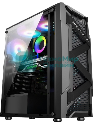 Компьютерный корпус ALSEYE Warrior-B Mini-ITX/Micro ATX/ATX, USB 2.0*2+HD Audio+USB 3.0*1, 