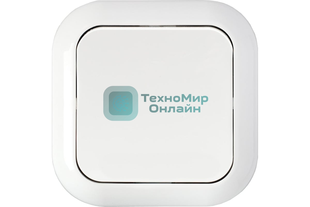 Выключатель Беларусь одноклавишный скрытый, белый