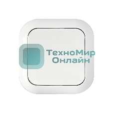 Выключатель Беларусь одноклавишный скрытый, белый