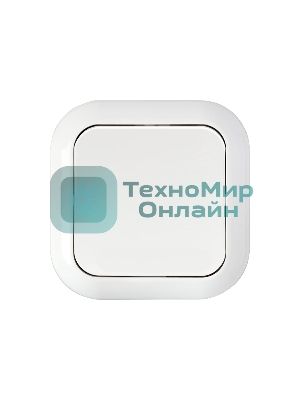 Выключатель Беларусь одноклавишный скрытый, белый