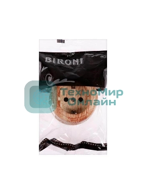 Розетка Bironi B1-101-13 1-м ОП Лизетта, 16А IP20 ретро с заземлением, ABS-пластик, карельская сосна