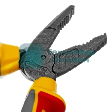 Плоскогубцы комбинированные Denzel диэлектрические трехкомпонентные рукоятки до 1000 В, 165 мм