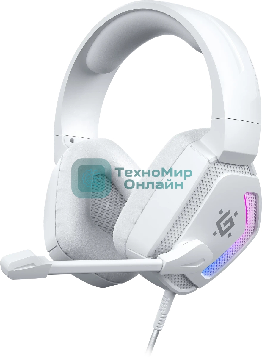 Гарнитура Defender Espanto белый, проводная, подсветка