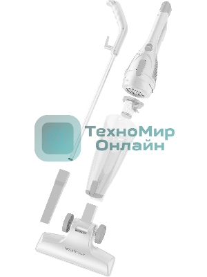 Пылесос вертикальный Topdevice CVC100 белый, питание от сети, 600 Вт, уборка сухая, пылесборник 1,2 л