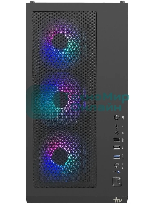 Компьютер IRU Tactio 510B7GP TWR i5 14400F (2.5) 32Gb SSD1Tb RTX 5060TI 16Gb Windows 11 Pro GbitEth 650W черный (RUS) (2126624)