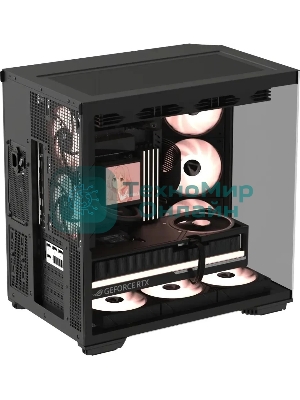 Компьютерный корпус Formula V Line Crystal Z7 PA Black, ATX, TYPE-C*1, USB3.0*1, Front+Side Glass, SIDE 3x PERFORMANCE ARGB, REAR 2x PERFORMANCE ARGB