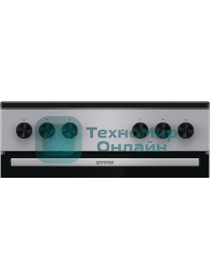 Плита электрическая Gorenje GEC6A11SG серый, конфорок 4 электрических, духовка 65 л, 60 см x 85 см x 60 см