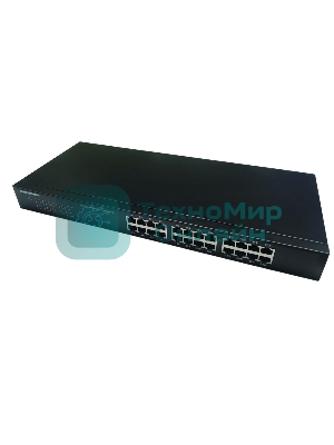 Коммутатор неуправляемый NEOMAX NMS-124P-1000-SR, 24 порта 1000 Mbps, металл Rack
