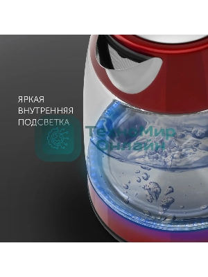 Чайник электрический Polaris PWK1760CGL Красный