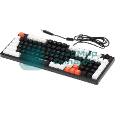 Клавиатура проводная Defender Hawk GK-418, USB, черный/белый