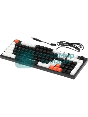 Клавиатура проводная Defender Hawk GK-418, USB, черный/белый